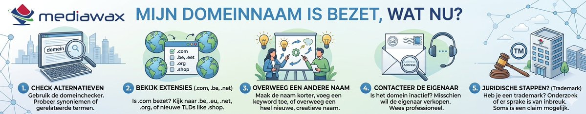 mediawaxbe's tweet image. Domeinnaam bezet? Don’t panic. ✋ Threads, Dropbox en Tesla hadden dit probleem ook.

Lees hier meer:
mediawax.be/nieuws/mijn-do…

#Domeinnaam #Ondernemen #MarketingTip #Webdesign