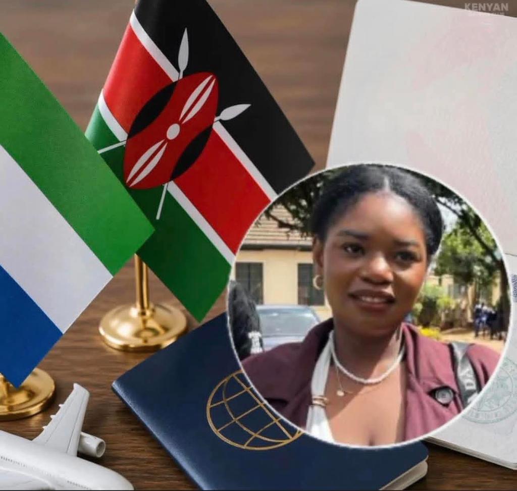 TMacharaga466's tweet photo. Sierra Leone Woman Falls in Love with a Kenyan Man and Forgets to Renew Visa

A Sierra Leone woman, Hawa Sam, left the court in laughter after revealing why she couldn’t renew her Kenya visa in time—saying she fell in love and forgot. https://t.co/ZliJVIthQV