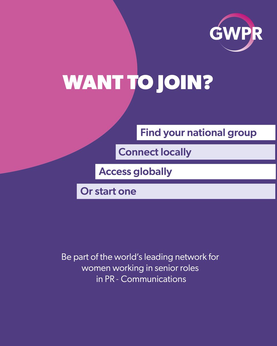 globalwpr's tweet photo. Join GWPR locally — connect globally 🌍

Access a powerful international network of senior women in PR &amp; Comms.

✔️ Find your group: https://t.co/PuuOZ5cW1e
✔️ No group near you? Email: info@globalwpr.com

#GWPR #WomenInPR #GlobalNetwork https://t.co/MNfObcJhY7