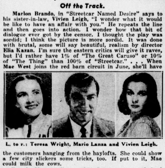 SoScarlett1's tweet image. Vivien Leigh won her second Oscar for A Streetcar Named Desire. Hedda Hopper was not a fan of the feature and had been cynical about her casting as Scarlett in Gone With the Wind.  #TCM #Hollywood #GWTW #TCMparty #GoneWiththeWind #VivienLeigh #Oscars📷