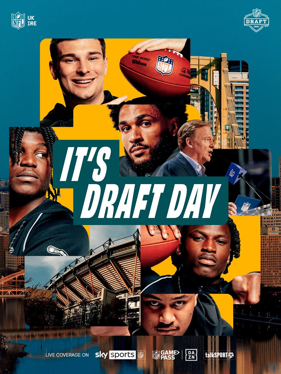 The 2026 NFL Draft is HERE! 

Round 1 gets underway at 1am BST and you can follow live on <a href="/SkySportsNFL/">Sky Sports NFL</a>, @nflondazn &amp; @talksport
