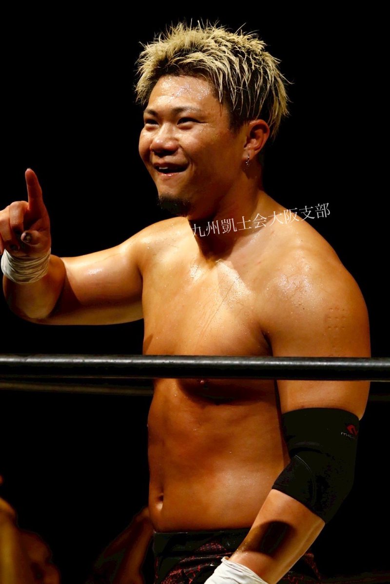 k_a_i_t_o_k_'s tweet image. 2026.4.19✨GLEAT Ver.25
大阪扇町ミュージアムキューブ
CUBE01

我が最強の推し、凱士とKAZMAさんがＧ-INFINITY防衛✨
おめでとう㊗️🎊㊗️

良い笑顔の凱士💯

#石田凱士
#KAZMASAKAMOTO
#BGI
#GLEAT
#九州凱士会
#九州凱士会大阪支部
#九州凱士会北海道支部