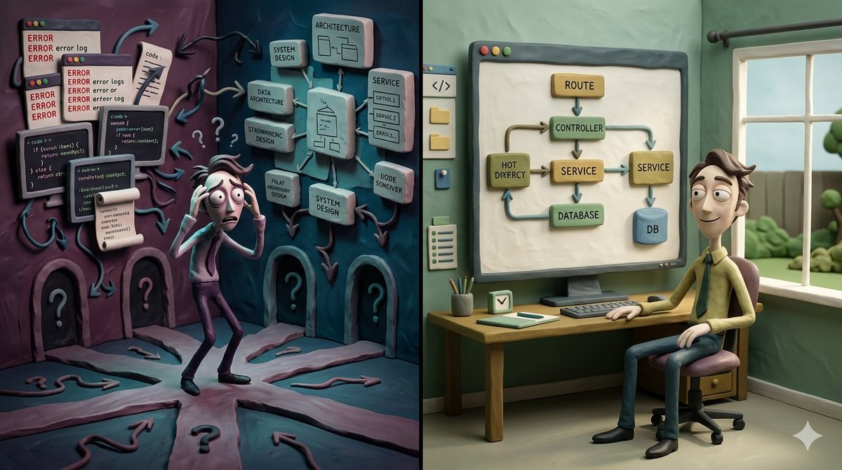 enravishjeni411's tweet image. Most devs think they’re bad at coding.

They’re just mixing up 3 different problems:

Debugging → needs patience
Design → needs simplicity
Ambiguity → needs trade-offs

Once you see this, everything changes.
👇Full breakdown :tinyurl.com/5n6mdvz8
#systemdesign  #learncoding