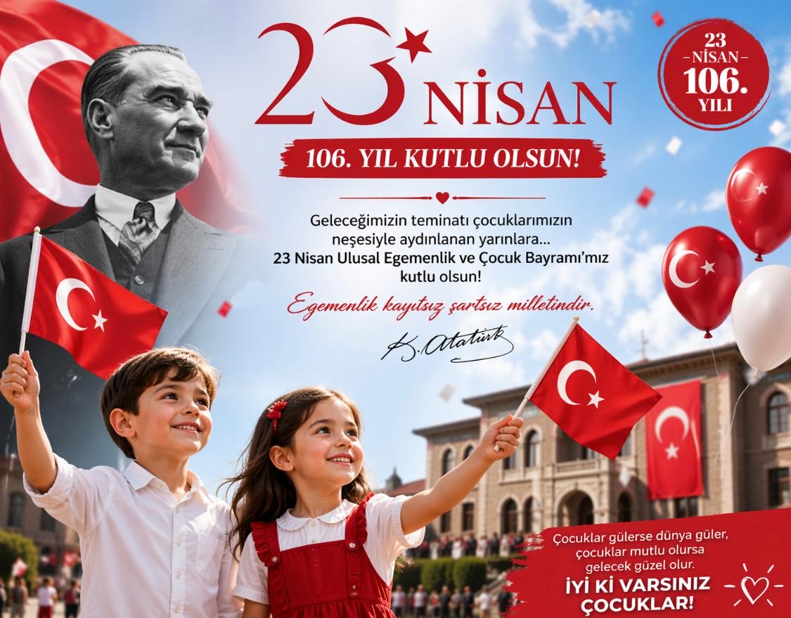 #23Nisan Ulusal Egemenlik ve Çocuk Bayramımız Kutlu  Olsun..
#23Nisan1920
#TBMM
#Egemenlik
