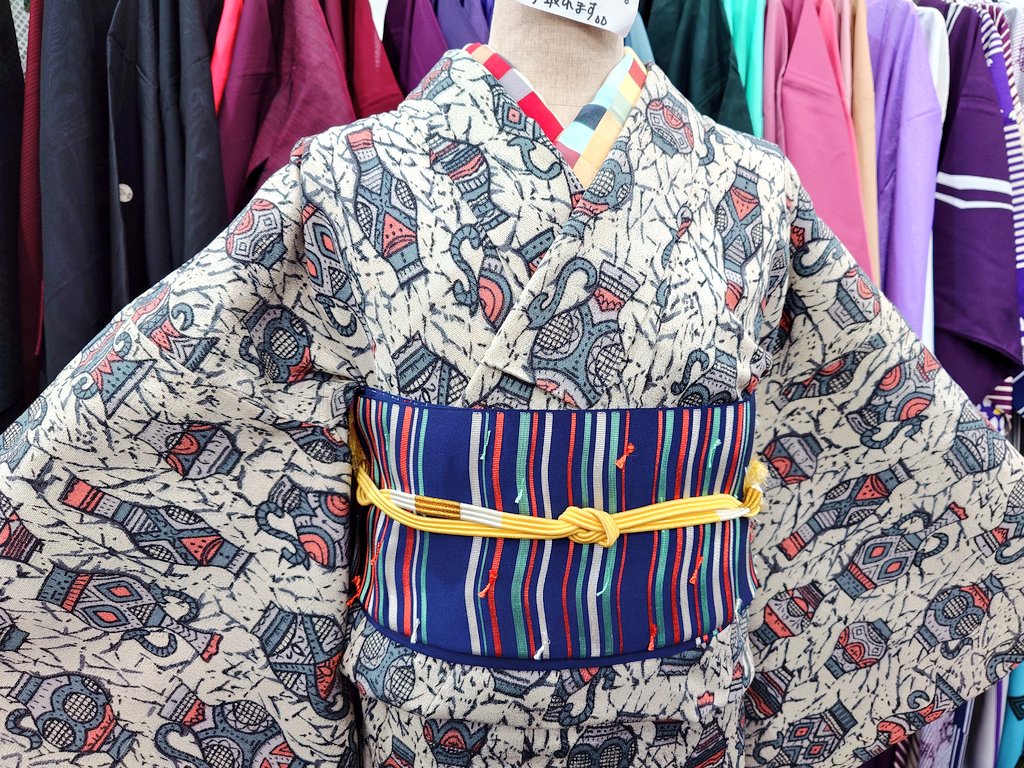 リサイクル着物 百彩 tweet media