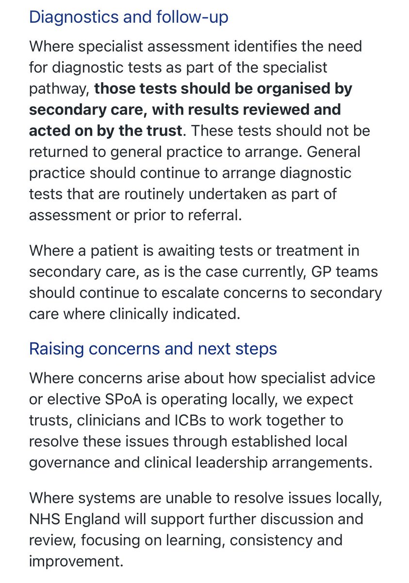 This letter is important but only a small win for patients

No targets - means if there appears to be it can be challenged

Right to refer means Jess’s rule applies

Named A&amp;G means legal accountability but GPs can decline

Onward referrals

Raising concerns - everyone must do it