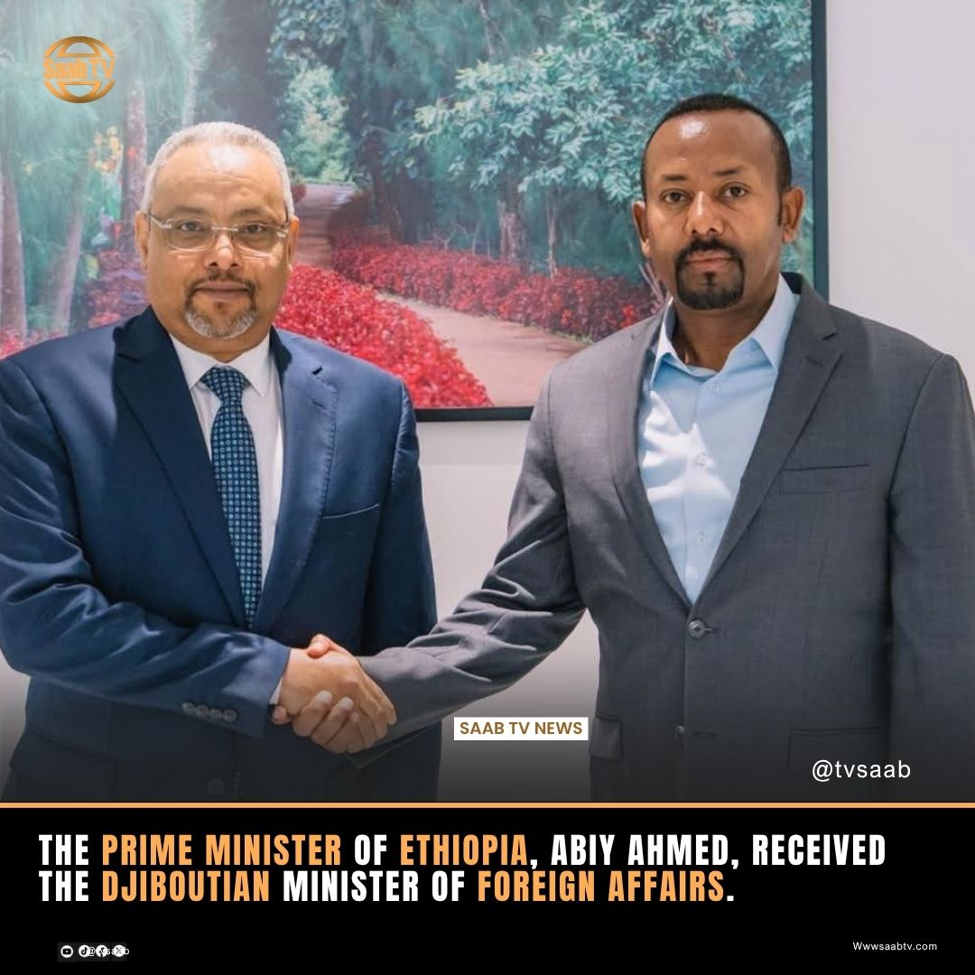 tvsaab's tweet image. The Prime Minister of Ethiopia, #Dr Abiy Ahmed, received the Djiboutian Minister of Foreign Affairs, #Abdulkadir Hussein Omar, at his office this morning during the Minister's official working visit to Ethiopia.

According to a statement released by the Office of the Prime