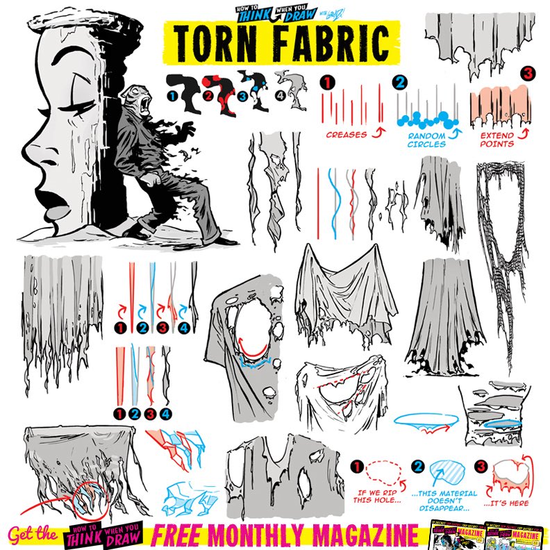 EtheringtonBros's tweet image. TORN FABRIC! To get the FREE monthly How to THINK When You draw digital MAGAZINE, (including NEW tutorials, a YEAR before they appear online) just tap the link in the bio HERE:  @etheringtonbros
#anime #manga #conceptart #gamedev