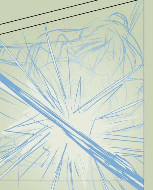 休憩ー。
実際難しくないアングルなら、大した下書き無しのラフからこの線画まで描けるだろってなこって。 