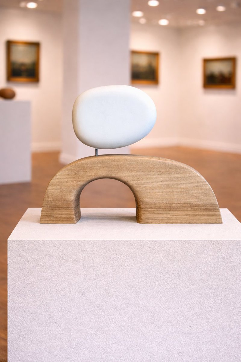 MADO1921's tweet image. TYPO R de Marie-Laure Teisseire :
une typographie en dialogue.
Bois, métal et forme blanche.

📐 23 × 29 × 4 cm
🎨 Œuvre unique
🔗 madeleinehomedesign.fr

#ArtContemporain #Design