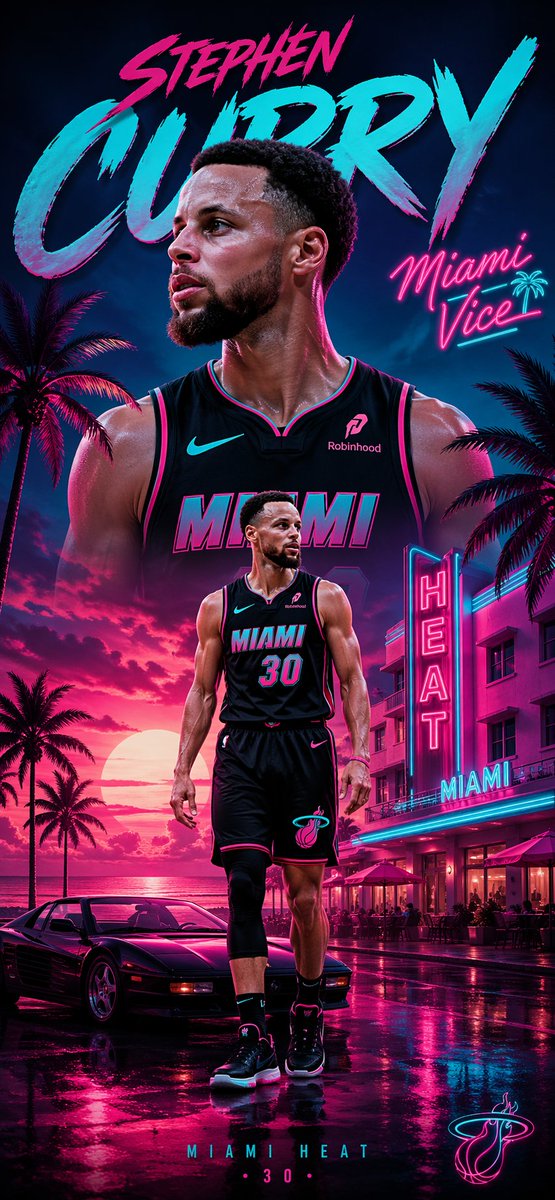 _langelus's tweet image. La trade été 2026 pour @StephenCurry30 🖤🩷💙 ▶️ @MiamiHEAT #miamiheat #miami #stephencurry #nba @NBA @ESPNNBA