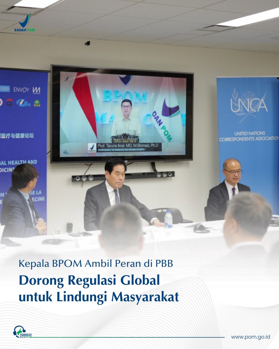 PulaumorotaiB's tweet image. #Repost @bpom_ri 
——
DARI INDONESIA UNTUK DUNIA

Di tengah tantangan global seperti ketahanan rantai pasok, percepatan inovasi, hingga kesiapsiagaan krisis kesehatan, BPOM menegaskan pentingnya sistem regulasi yang kuat, adaptif, dan kolaboratif sebagai fondasi kesehatan global.