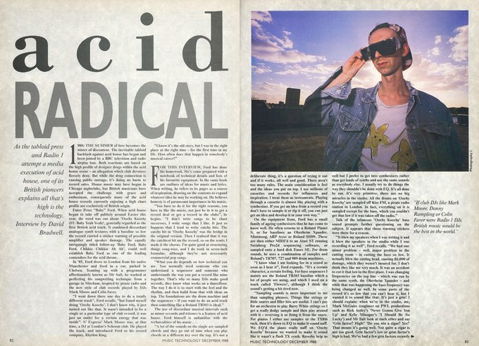 RevivalNoventas's tweet image. Music Technology magazine - Dec 1988 - Baby Ford, acid Radical 

#oldskool #rave #80s #90s 

📷⬇️
shortlink.uk/1tyCe