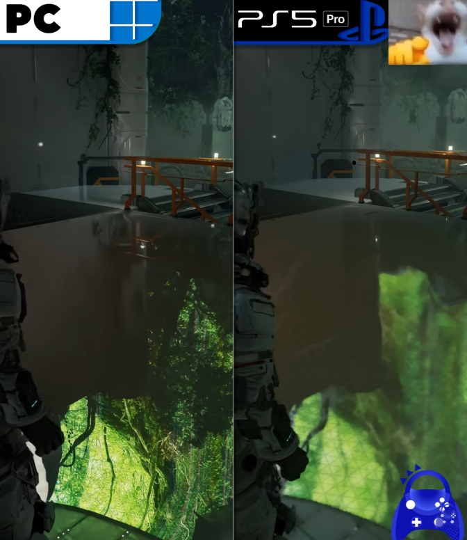 AnaAnsan3's tweet image. Pragmata 🚨

PC VS PS5 Pro

I prefer no reflection over deformed one. 

#Xbox
#Steam
#Nintendo
#PlayStation