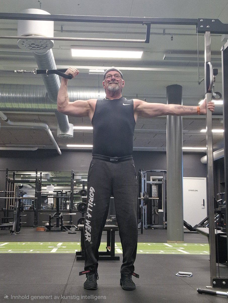 gullerik's tweet photo. Never give up💪
64 and loving going to the gym🇳🇴
#gym 
#pensioner 
#64 
#dontgiveup https://t.co/uWvabeCDog