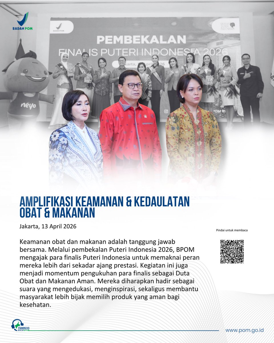 Badan Pengawas Obat dan Makanan Republik Indonesia tweet media