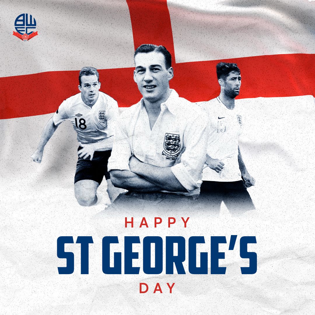 Happy St. George’s Day! 🏴󠁧󠁢󠁥󠁮󠁧󠁿 

#bwfc