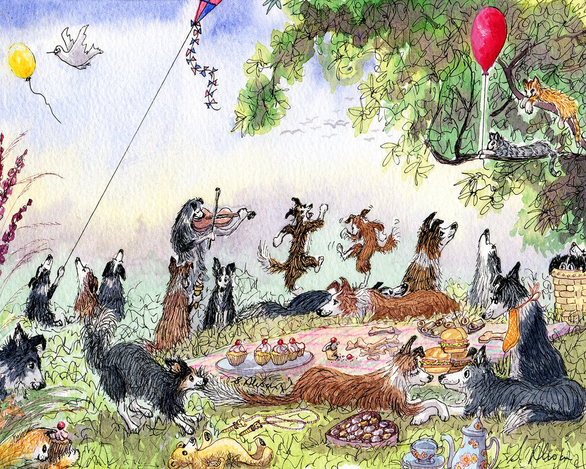 bordercollies's tweet image. Among many other Days, 23rd April is also 'National Picnic Day'. Yay for picnics! 
etsy.com/uk/listing/549…
#susanalisonart #print #etsyshop