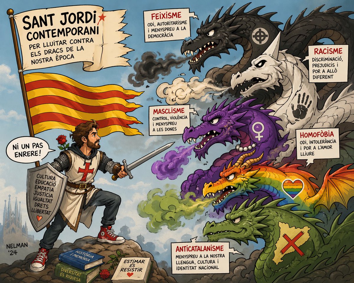 ManelLedesma's tweet photo. #SantJordi2026 #DiadadeSantJordi https://t.co/HDgQScXZ6K