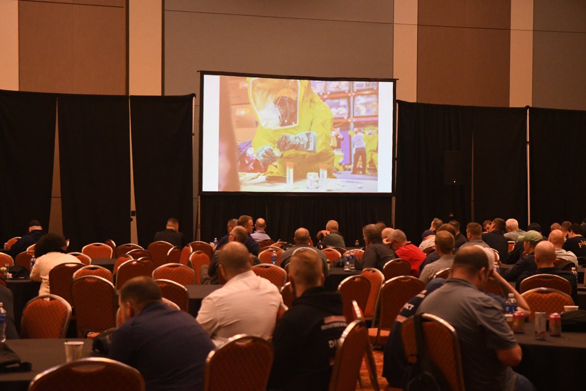 MassDFS's tweet image. Our own Josh Shanley recounted the history of hazardous materials response in Massachusetts at last week's New England Hazmat Conference. He covered the pre-WWII years up to today's collaboration between #Hazmat techs and Bomb Squad members. TY @MAHMT270 for a great conference!