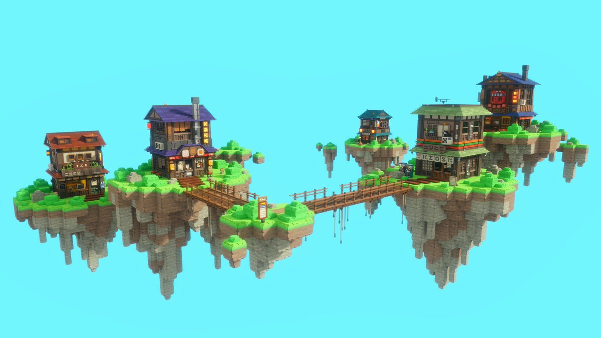 bkvoxel's tweet photo. My little houses in @voxlstudios https://t.co/1NGN1QOpPk
