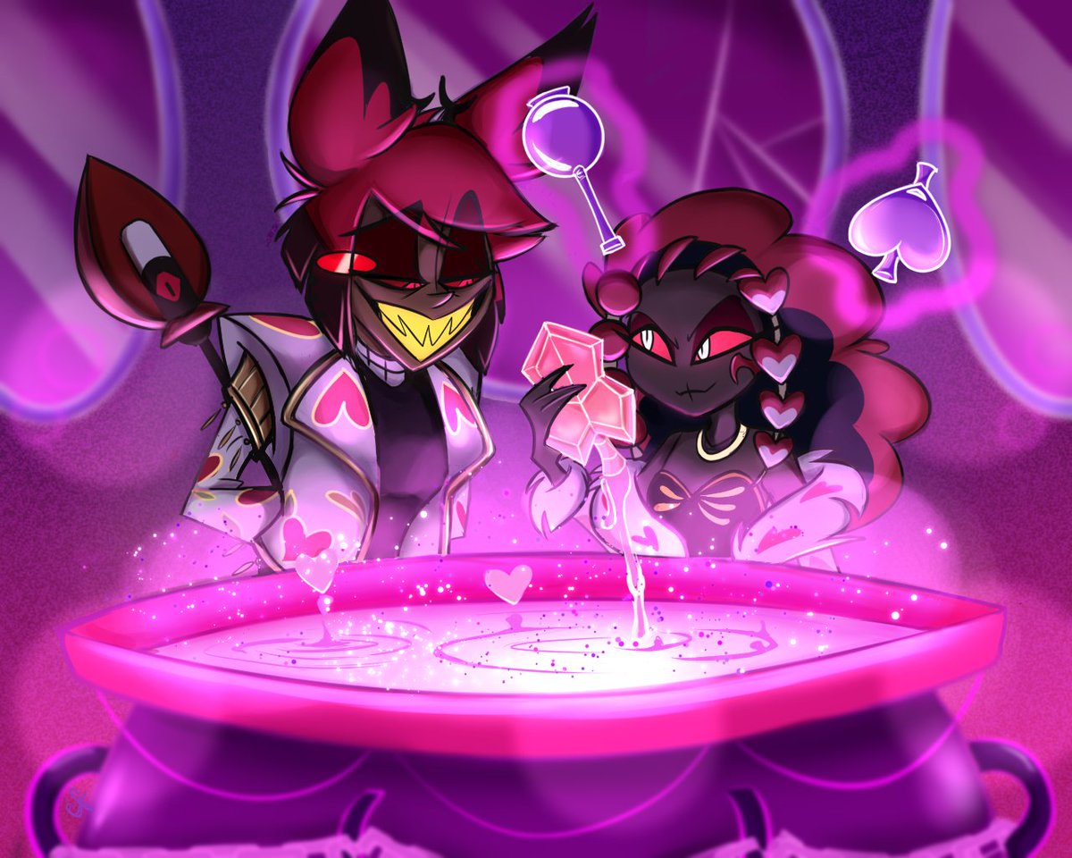 crzyfaucet's tweet photo. "no no dear, that's too much" #radiodoll #hazbinhotelalastor #hazbinhotelvelvette #hazbinhotel https://t.co/PXYzRB9Dh9