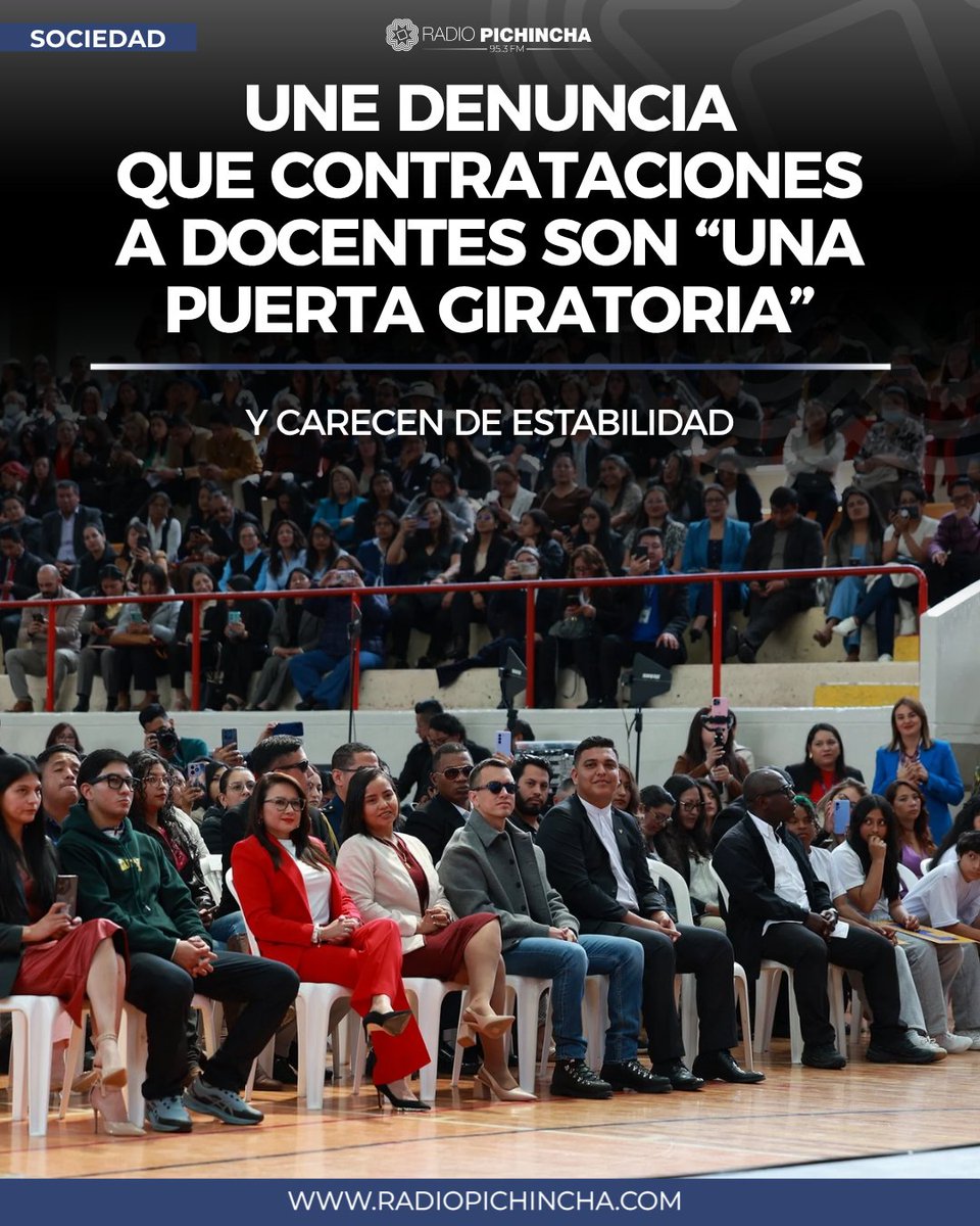 radio_pichincha's tweet photo. 👥#Sociedad | Por su parte, el Gobierno sostiene cifras distintas. Según Noboa, la incorporación de los 2.085 nuevos docentes se suma a 16.151 contrataciones impulsadas desde noviembre de 2023.
Los detalles⤵️
https://t.co/8In3EfsWpW https://t.co/oiGCdJ2CGr