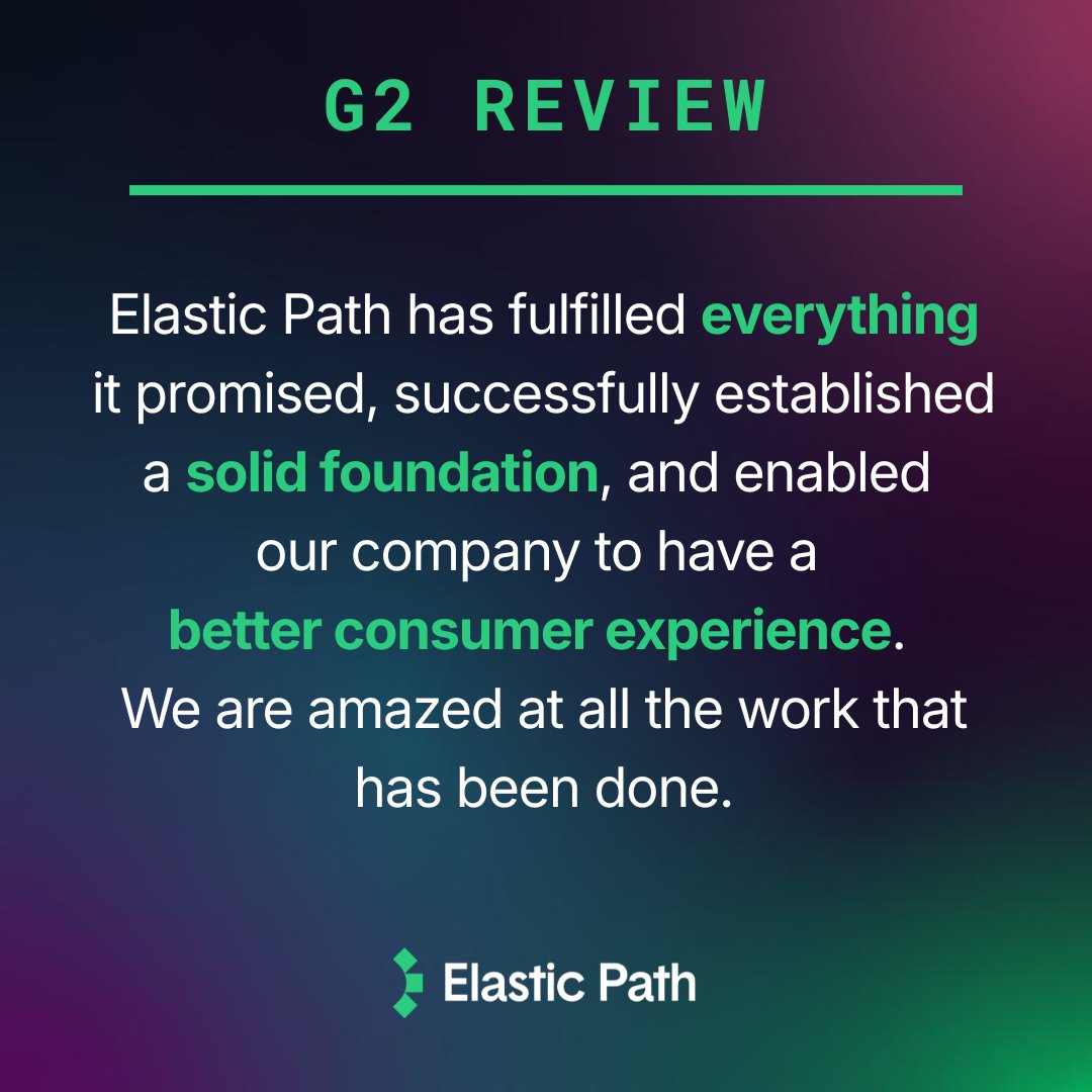 Elastic Path tweet media