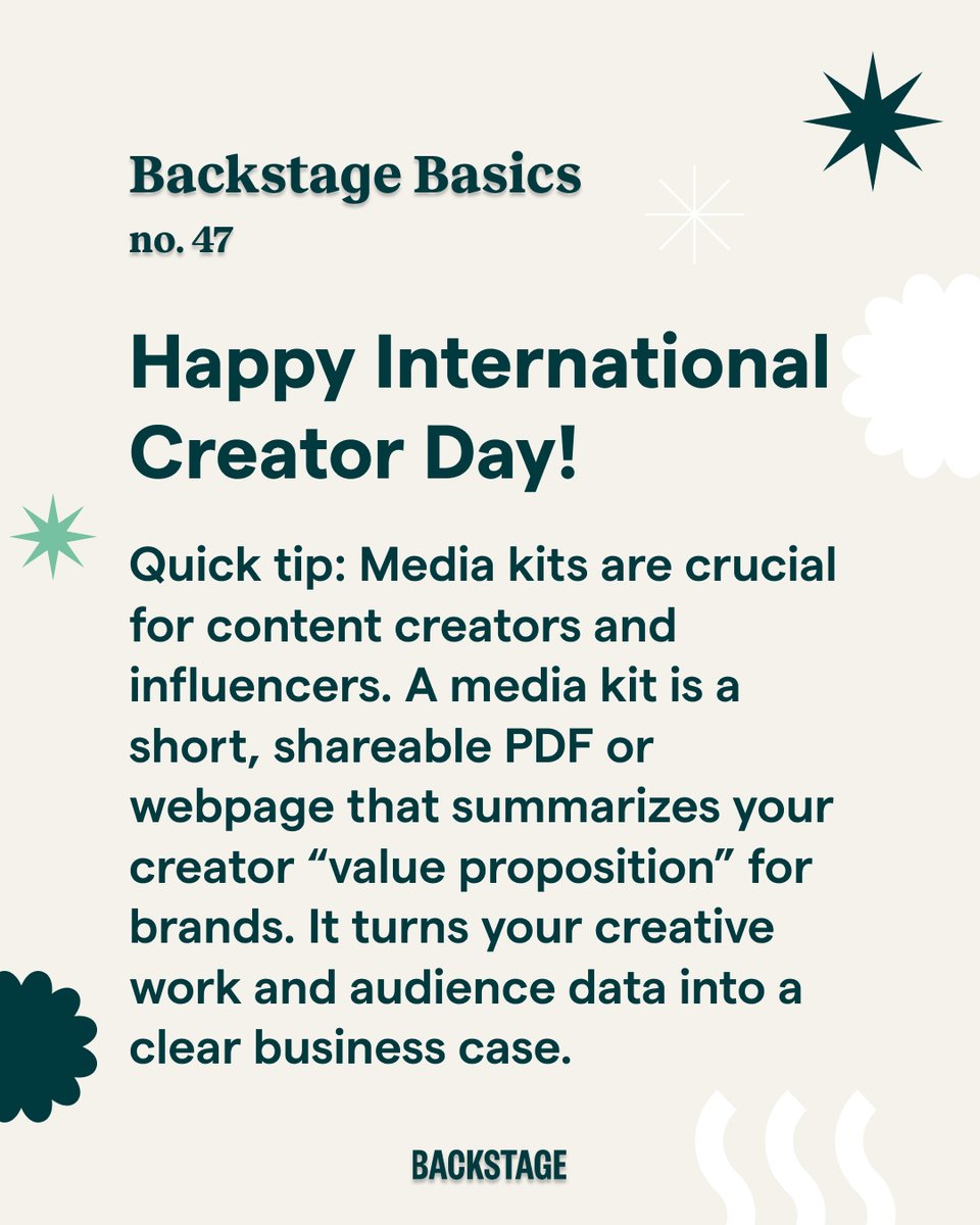 Backstage tweet media