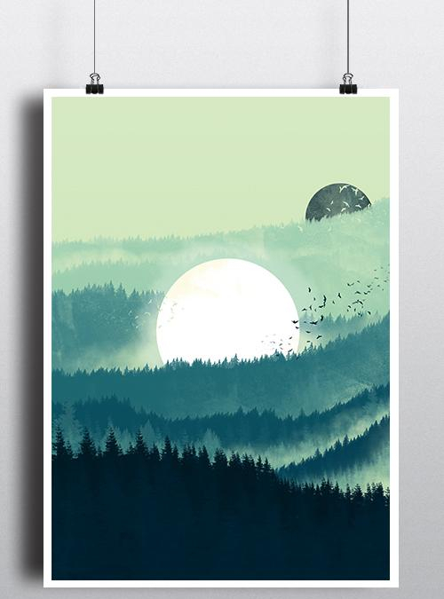 "Fallen Moon" is today's featured print on qwertee.com/print/fallen-m… RePost for a chance at a FREE TEE!