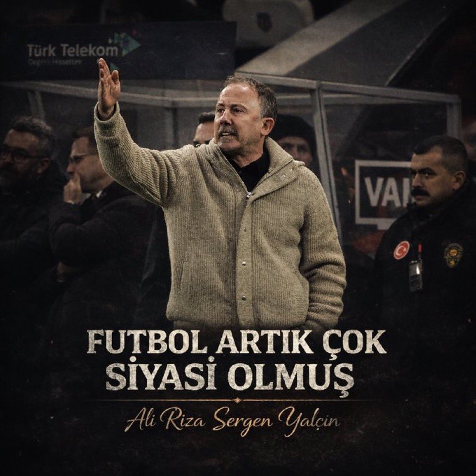 Sergen Yalçın: "Futbol artık bana göre çok siyasi oldu."