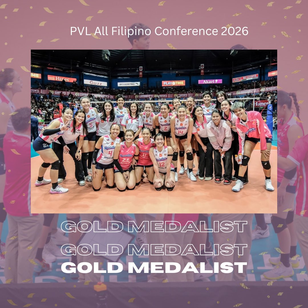 imyanceyyy's tweet photo. 11TH CHAMPINKSHIP!

Despite a very challenging and long conference, your resilience, dedication and trust with one another made it work out until the end — and finally, brought back the crown!

Congratulations to the PVL AFC 2026 Champion — Creamline Cool Smashers! 🩷🥇

#PVL2026 https://t.co/Pa7sLZU0cd