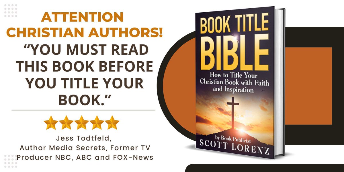 AuthorNetwork's tweet image. “A thoughtful collection of Spirit inspired techniques and tips for naming a book. Highly recommended for authors who want their titles to reflect God’s truth.” Pamela Gossiaux, Bestselling #Christian #Author a.co/d/cj2QJ8u #ChristianBooks #Inspy @BethMooreLPM #iartg