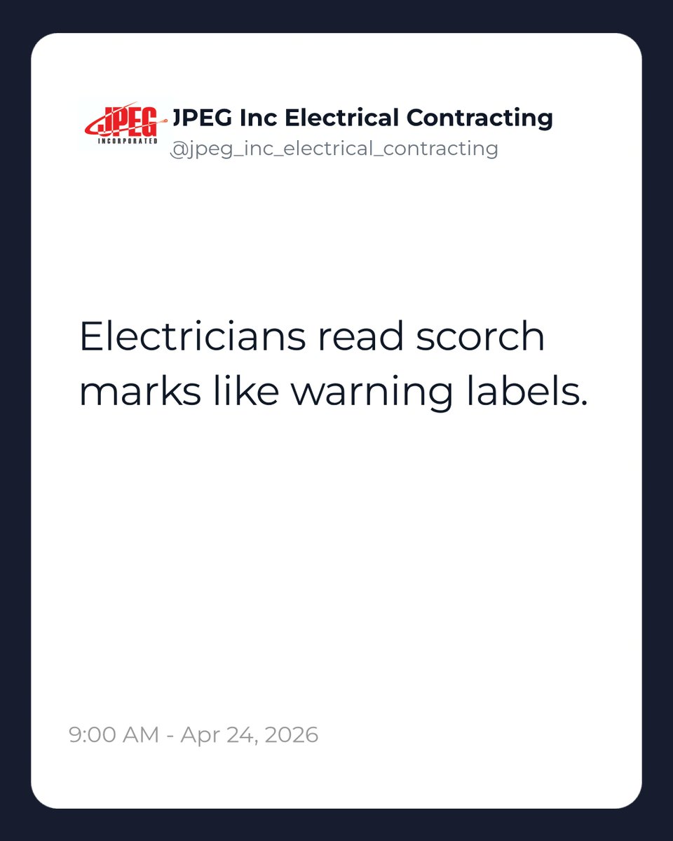 markarruda69919's tweet image. Unsafe panels rarely fail without warning. Our licensed team inspects, thermally scans, and documents issues so you can replace dangerous equipment before it sparks a fire.

#electricalsafety #preventativemaintenance #infraredinspection