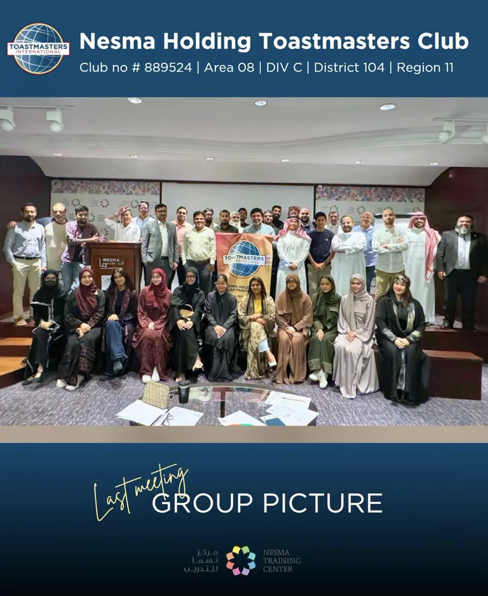 If you were there… you felt it 🫶✨

Not just a meeting — a whole vibe.
Real stories. Real laughs. Real connection.

And honestly?
It was YOU who made it special 💫

Still thinking about it…
May 5 won’t hit the same without you ✌🏻

<a href="/District104TI/">District 104 Toastmasters International</a> 
<a href="/Toastmasters/">Toastmasters</a>