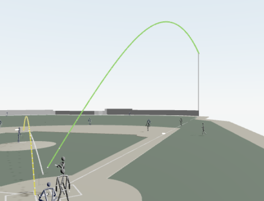 The tracking of the Cruz ball to the foul pole yesterday is so funny to look at