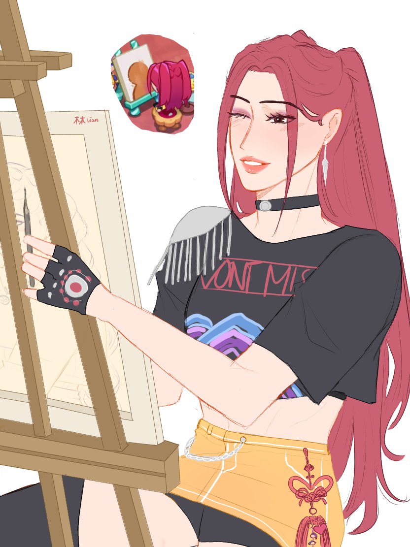 "Paint your girlfriend" date 🎨 

#rumira