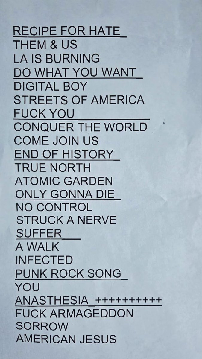 AcostaMzk's tweet image. #setlist Bad Religion en #BuenosAires 🇦🇷
(22 de abril)

via @F_Pedrotti