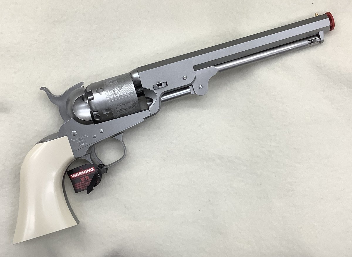 AngsGunShop's tweet photo. 東京マルイのエアーリボルバー新製品
M1851  Navy  シルバーモデルが
極少量入荷致しました🤏🤏
立川店より
#M1851Navyシルバー　#エアーリボルバー https://t.co/VdriAqr4v2