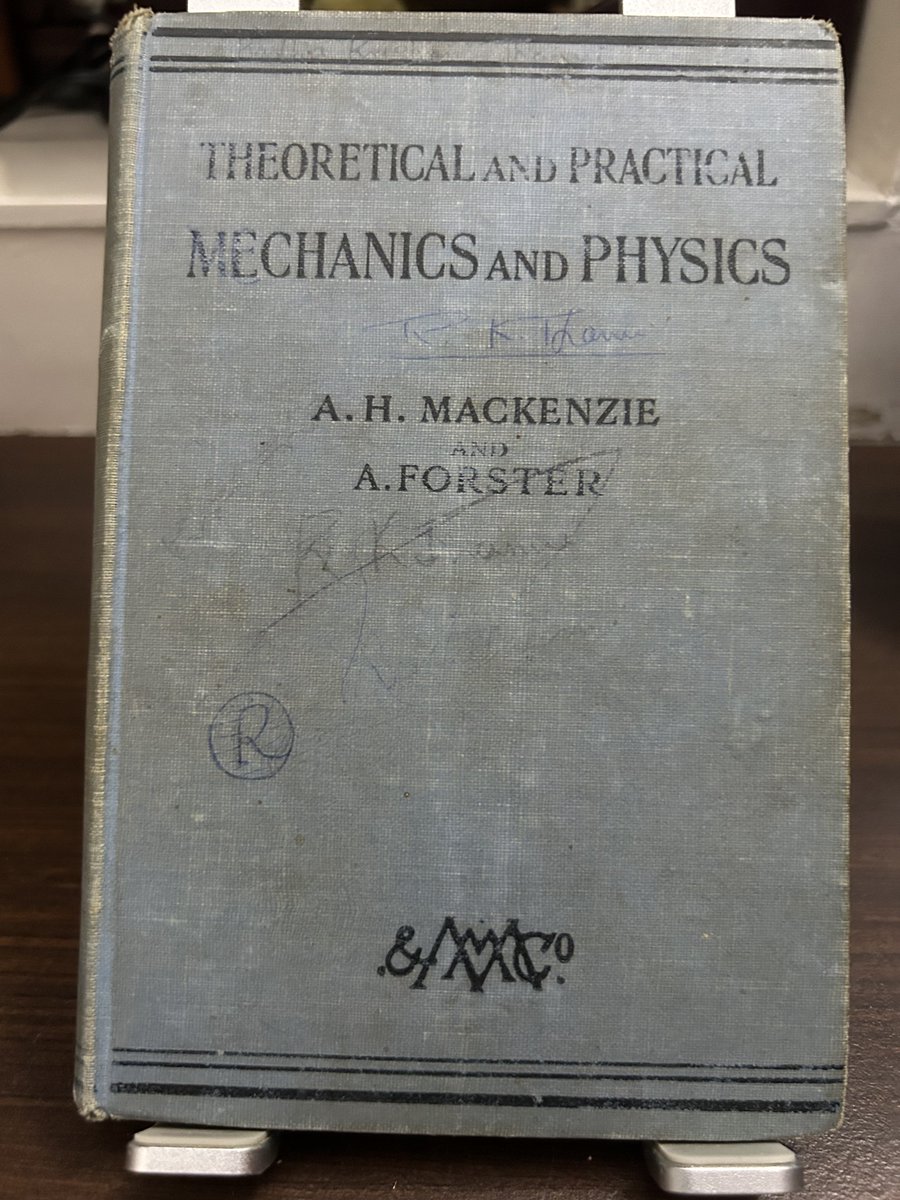 Theoretical and Practical Mechanics and Physics,1918
#WorldBookDay