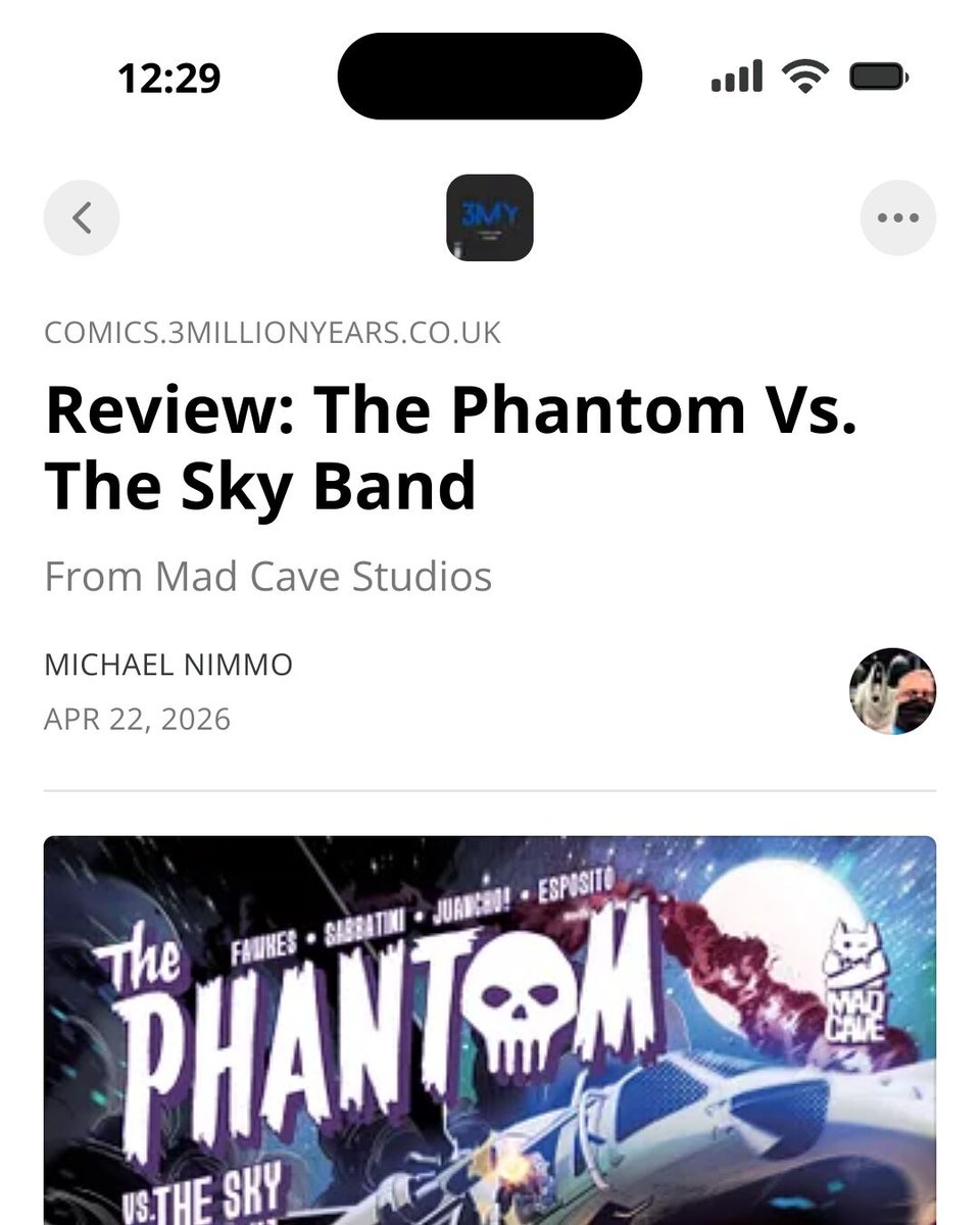 michaeljnimmo's tweet image. Review: The Phantom Vs. The Sky Band
From Mad Cave Studios

comics.3millionyears.co.uk/p/review-the-p…

#ThePhantom #MadCave