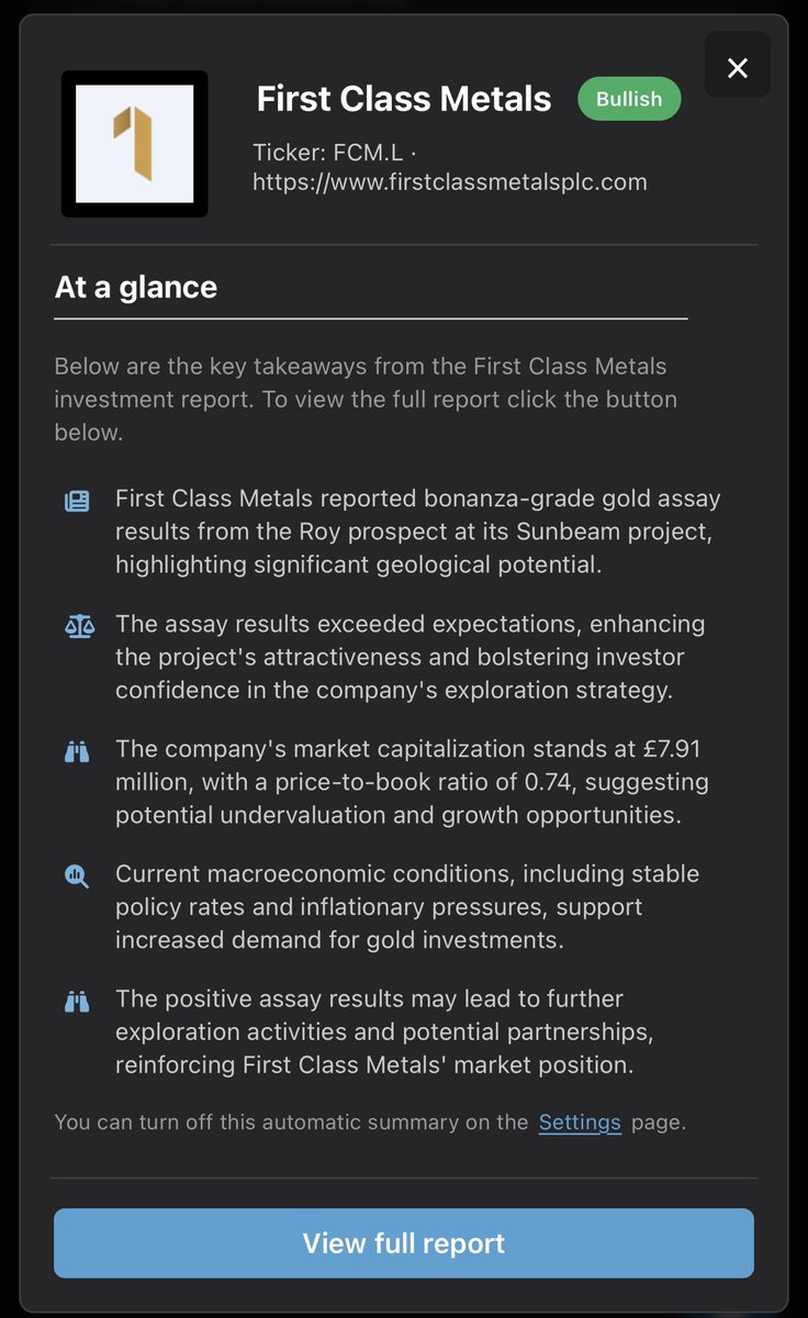 finsightalpha's tweet photo. First Class Metals investment report updated for Bonanza-grade gold assay results
#fcm #firstclassmetals @FirstClassMetal
https://t.co/yxl84ntwvL https://t.co/pHiW9ssVhI