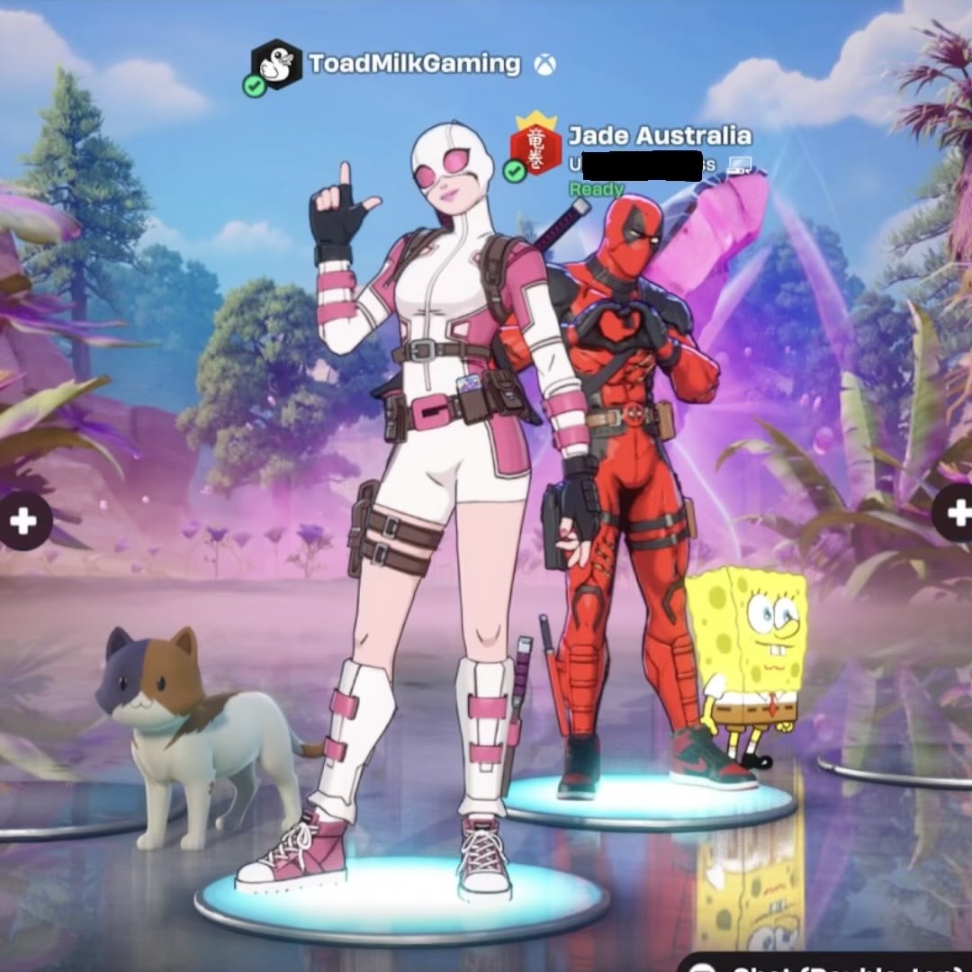ToadMilkGaming's tweet image. Game night 🎮 || #toadmilkgaming #fortnite #duo #deadpool #gwenpool