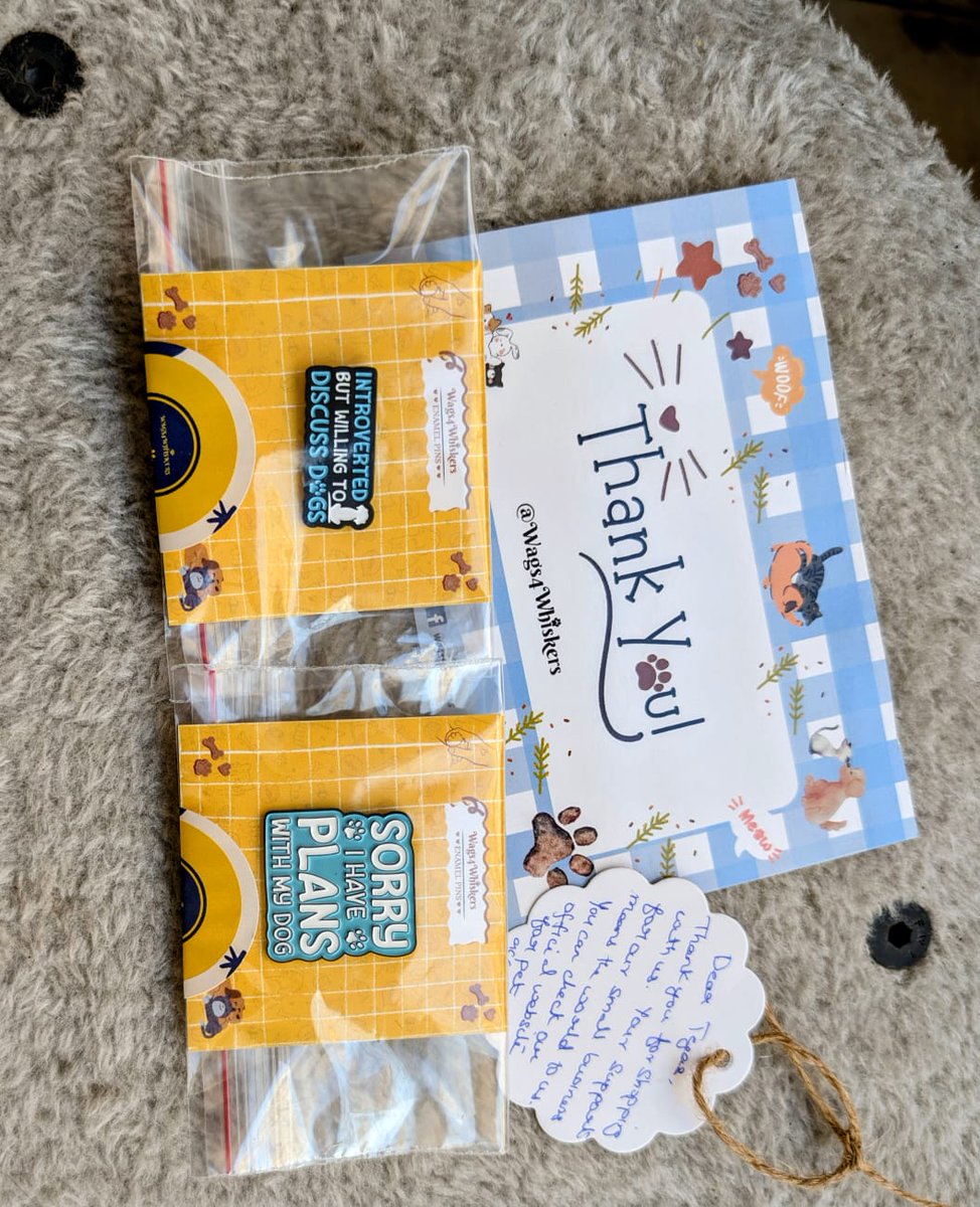 Wags4W's tweet image. Thank you for your order! We truly appreciate your trust and support in helping our business grow. 💛

❤️❤️❤️

For enamel pins and pet accessories in India, visit our store at 
wags4whiskers.com

#pets #dogs #cats #enamelpins #doglovers #catlovers #customerorder