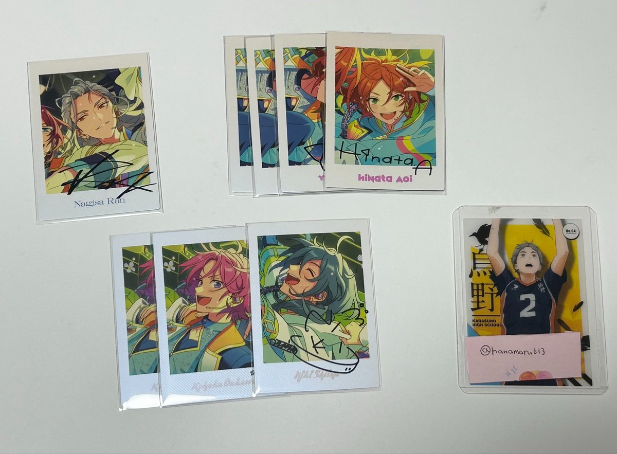 hanamaru613's tweet photo. 【交換】あんさんぶるスターズ あんスタ 展示会 10周年
ぱしゃっつ 特典
譲：画像1~8
求：ぱしゃっつ・特典日和

郵送・大阪都内手渡し希望です

お気軽にお声掛けください☀️ https://t.co/KkycQJiMqx