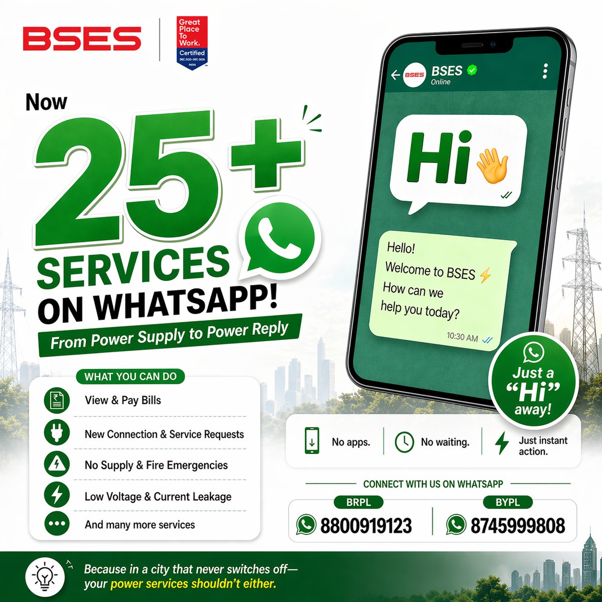 BSES Delhi tweet media