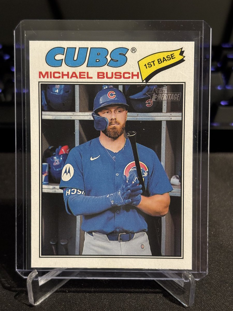 Lotski_Cards's tweet image. Check out 2026 Topps Heritage MICHAEL BUSCH #305 SP Base Short Print Chicago Cubs ebay.us/m/lq9yHO #eBay via @eBay #topps #sportscards #thehobby #baseball #MLB