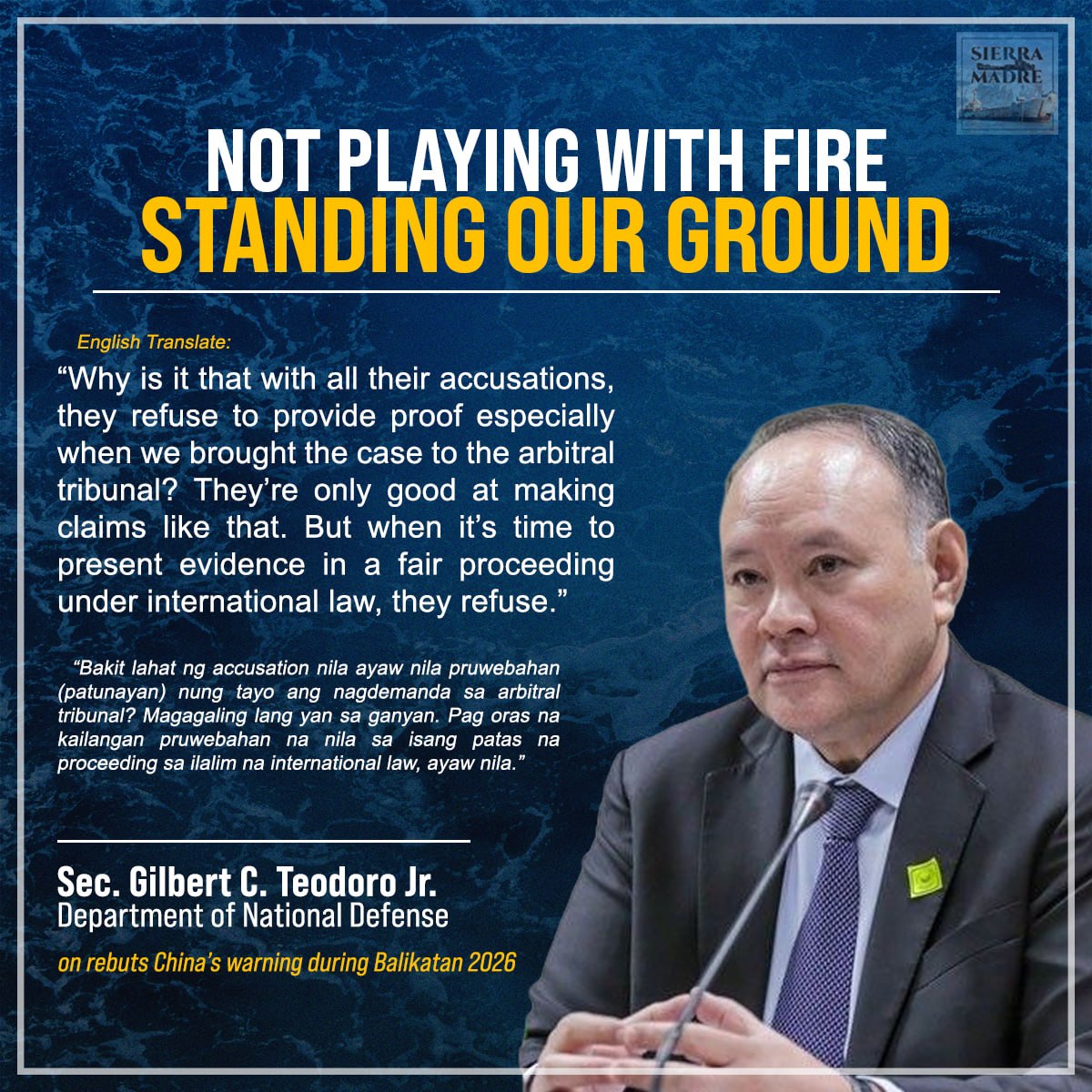 BRP Sierra Madre tweet media