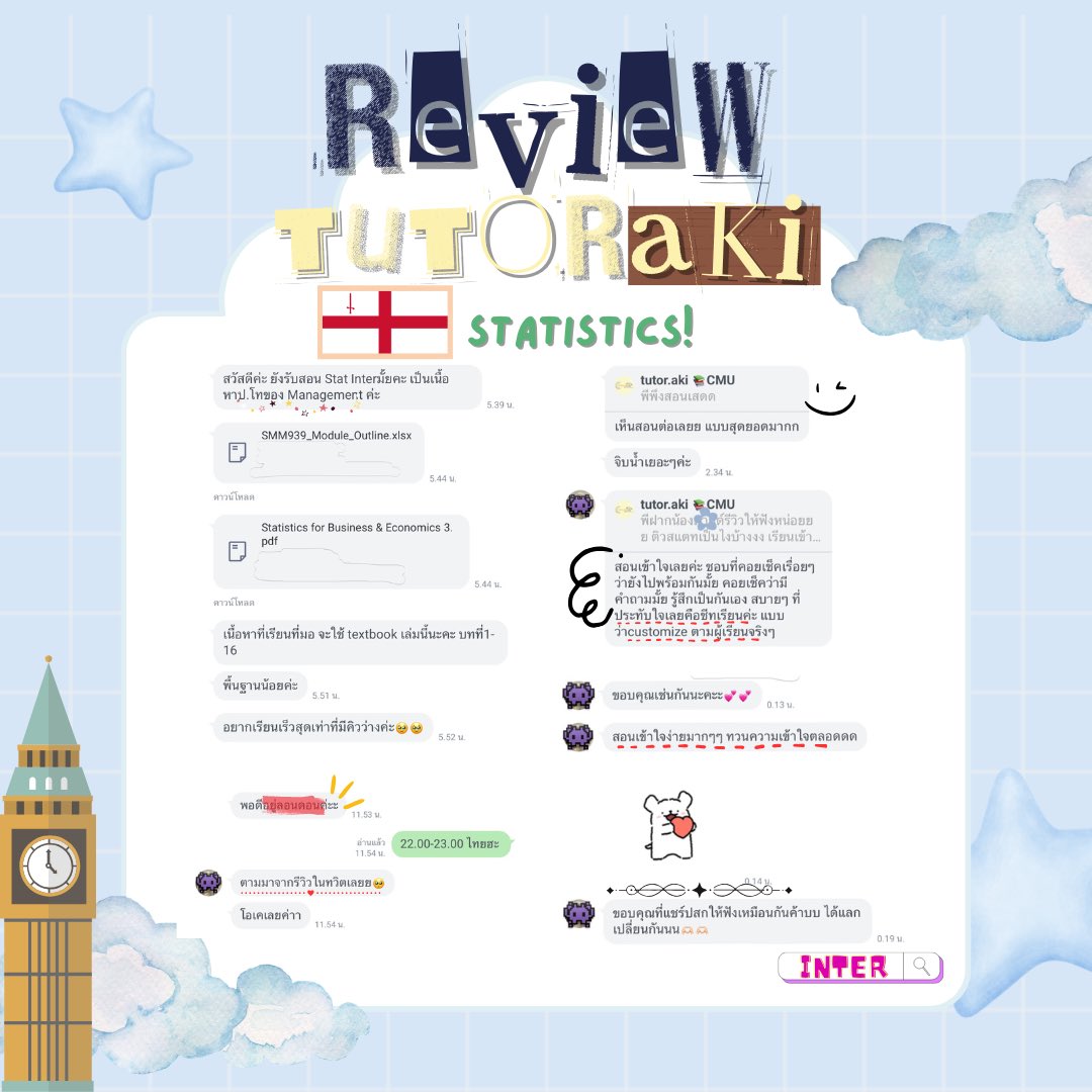 TutorAki's tweet photo. 📈Statistics IT
˖✎ London🏴󠁧󠁢󠁥󠁮󠁧󠁿

👩🏻‍💻ทำไฟล์ตามTExTbook เนื้อหาในเล่มค่อนข้างน่าสนใจ เพราะโจทย์มีความadaptได้ดีกว่าเนื้อหาในไทยมากๆ🎧ྀི เวลาสอนคือตื่นเต้นน💻 ใดๆคือน้องคุยด้วยหนุก°•༘⋆✿

📍@212judpr /link on bio
 ݁˖ ❀Details pinned (TL)
#akireview 

#Statistics #สอนสแตท #สอนสถิติ https://t.co/GBtCY5db8x