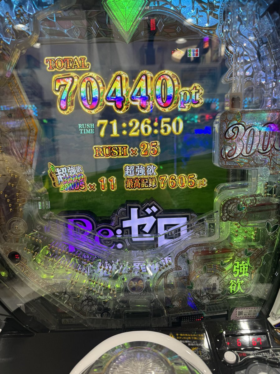 i_s0103's tweet photo. 少し前に打ったリゼロ2
まさかまさかの一撃でリザルト70000over✨
連チャン数は25連
最高でした😆

#リゼロ2
#一撃
#時速60000発 https://t.co/Aph58vQ4bv